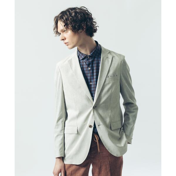 ジャケット テーラードジャケット 「FLEX/セットアップ対応」DotAir サッカーツイルプリント...