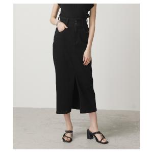 レディース スカート デニム HIGH WAIST SLIT DENIM SK /ハイウエストスリットデニムスカート