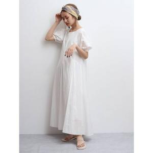 ワンピース パフスリーブボリュームワンピース