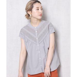 シャツ ブラウス ▽【WEB限定】2WAYノースリーブレースブラウス