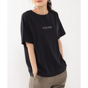 tシャツ Tシャツ ひやさらコットンロゴ刺しゅうプルオーバー