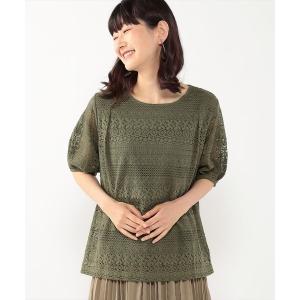 tシャツ Tシャツ 総レースプルオーバー