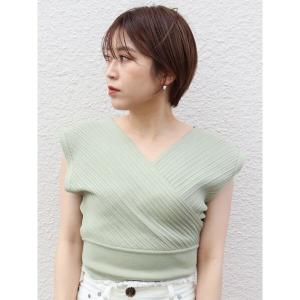 ニット コンパクトカシュクールニット