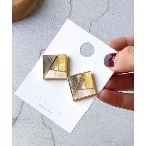 ピアス レディース大理石風マーブルピアス メンズにも使いやすいアクセサリーシリーズ レディース