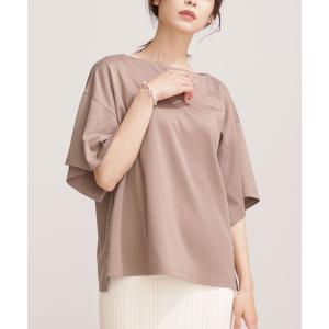 tシャツ エコミラクルアップ スリットスリーブTシャツ 半袖 レディース