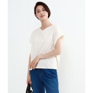 tシャツ Tシャツ ◆【洗える/UVケア/接触冷感】シフォンドッキング2WAYプルオーバー