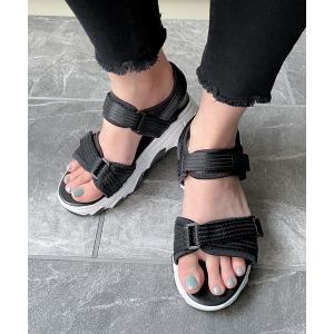 サンダル 厚底ダッドスポーツサンダル