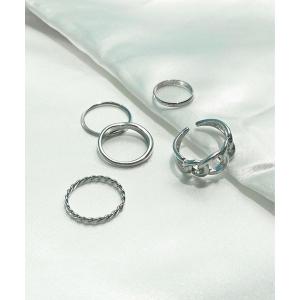 指輪 ５点セットリング レディース メンズ