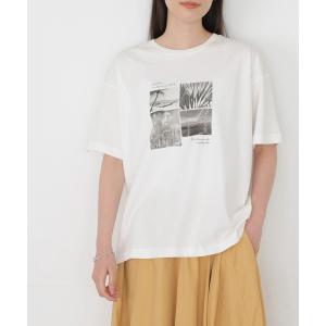 tシャツ Tシャツ 背景フォトカットプルオーバー ＊