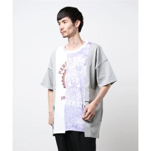 tシャツ Tシャツ メンズ 「大きいサイズのPANDIESTA」リメイク風Ｔシャツ (M2)｜zozo
