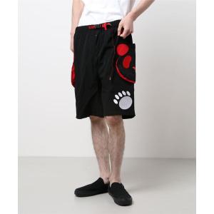 パンツ 《大きいサイズのPANDIESTA》パンダポケット ショートパンツ (M2)