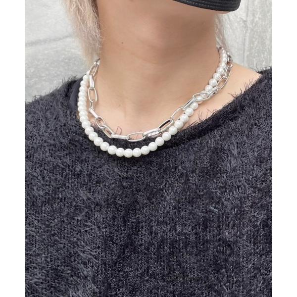 メンズ ネックレス 韓国ファッション Chikashitsu + チカシツプラス set pearl...