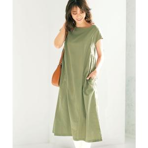 ワンピース 綿100％前後2WAYギャザーワンピース