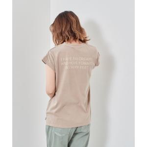 tシャツ Tシャツ ピグメント　ロゴバックプリントフレンチリーブＴｅｅ