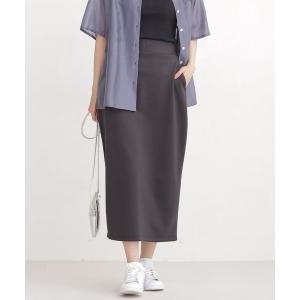 スカート WEB限定/ライトポンチバックスリットスカート (セットアップ可)