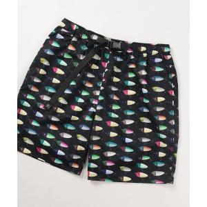 パンツ 「gym master/ジムマスター」ハッピーペイント 総柄ショートパンツ メンズ レディース