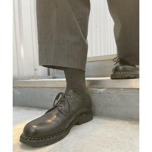 靴下 リブソックス　メンズ　25-27cm／クルー丈