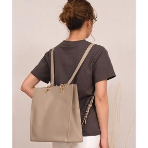 ショルダーバッグ バッグ レディース きれいめ2WAYリュック＆ショルダーバッグ
