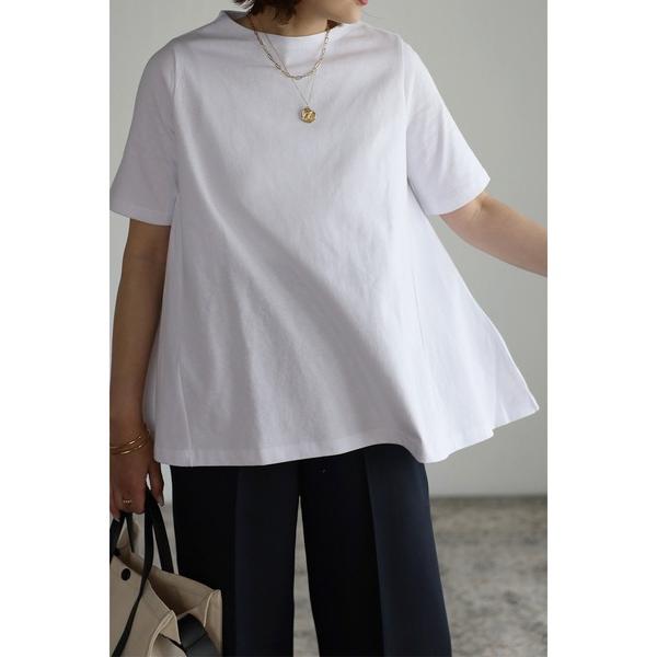 tシャツ 半袖 裾フレアTシャツ レディース