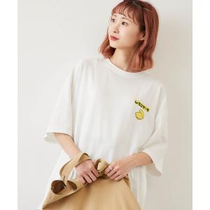 tシャツ Tシャツ 【timecapsule】「レモンケーキ」プリント半袖ビッグTシャツ