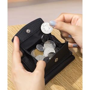 財布 「スキミング防止」ミニカラフルレザー三つ折り財布 レディース