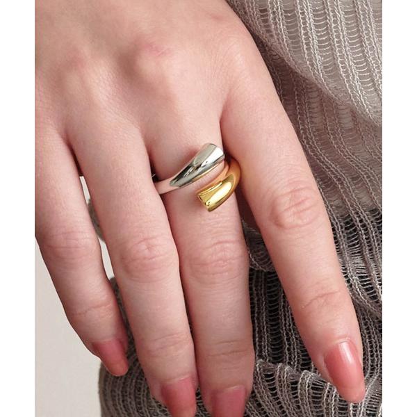 指輪 リング バイカラーホルンリング レディース