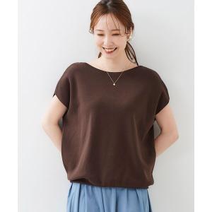 ニット ボートネックフレンチスリーブニット