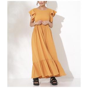 袖フリル ワンピースの商品一覧 通販 Yahoo ショッピング