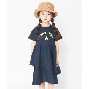 ワンピース 【CONVERSE/コンバース】アシンメトリー半袖ワンピース