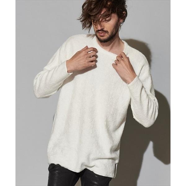 セーター ニット 「NO ID.」Bicule Lamb Pile Crew Neck Big Pu...