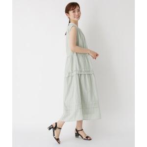 ワンピース ◆ストライプティアードワンピース