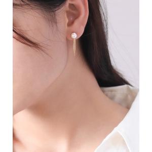 ESTELLE（エステール） ピアス K10 イエローゴールド ムーン ピアス