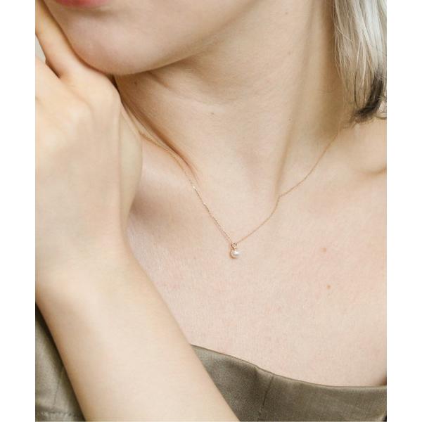 ネックレス 一粒 パール 4mm ネックレス | K10YG レディース メンズ