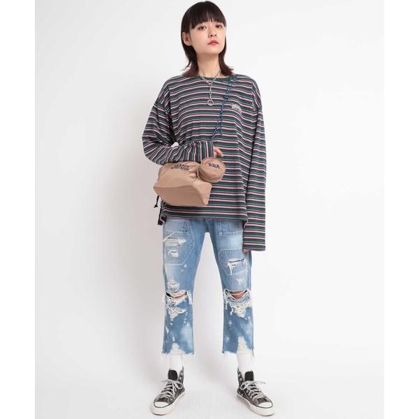 ジーンズ デニム デニムパンツ R3862 ハードダメージベイカーパンツ レディース