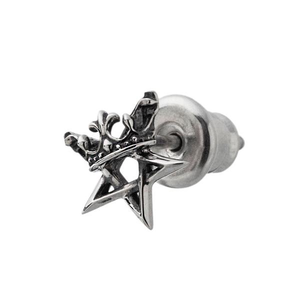 ピアス Artemis Kings/王冠五芒星ピアス メンズ レディース