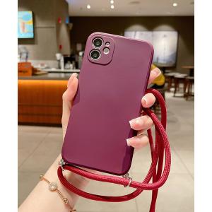 モバイルケース 「c.u.l」コード付きシリコンiPhoneカバー スマホショルダー スマホケース ipc580 レディース メンズ