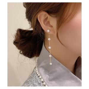 ピアス レディース パールドロップピアス｜zozo