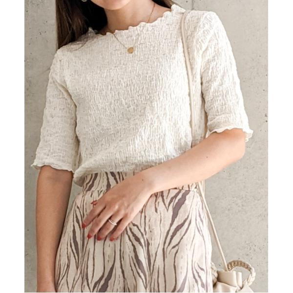 tシャツ Per sist ence/パーシエンス　フクレジャカード 5分袖プルオーバー レディース