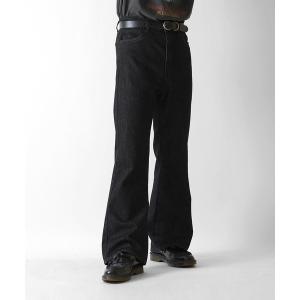 ジーンズ 25SS 新色追加 ヴィンテージライク レトロ ブーツカット ツイルストライプ / デニムフレアパンツ 「Confirm / コンファーム」