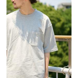 tシャツ Tシャツ USAコットンカラーステッチポケットTee