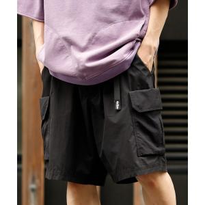 パンツ カーゴパンツ 【WILD THINGS/ワイルドシングス】CIAOPANIC別注ワントーン切替カーゴショートパンツ/クレイジーパターン