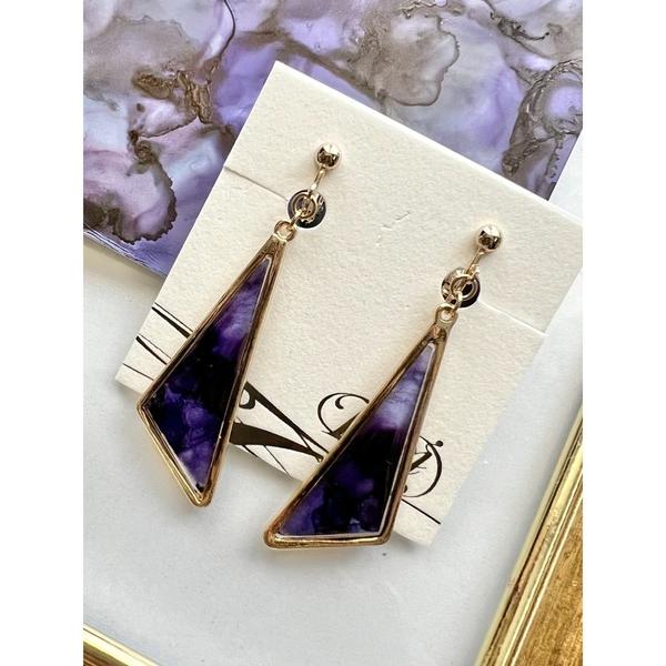 イヤリング 「零-Rei-」瞬きシリーズ　大ぶりトライアングルイヤリング(MA) レディース