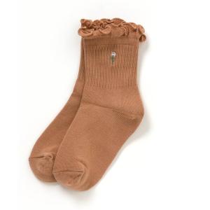 靴下 ワンポイント刺繍ソックス