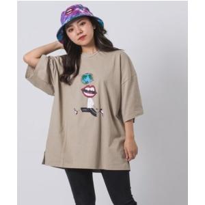 tシャツ 「RE730」なみおくん×地球儀プリントビッグシルエットTシャツ メンズ