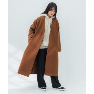 メルトン オーバーサイズ ノーカラーコート Y21AW-002