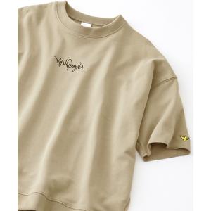 スウェット メンズ Mark Gonzales/マークゴンザレス  別注 ビッグシルエット ロゴ刺繍 半袖スウェット