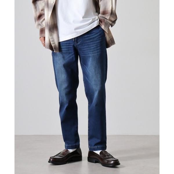 ジーンズ ワイドテーパード　ストレッチデニムパンツ メンズ