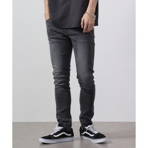 ジーンズ ユーズド加工 ストレッチデニムパンツ EXPECTATION メンズ