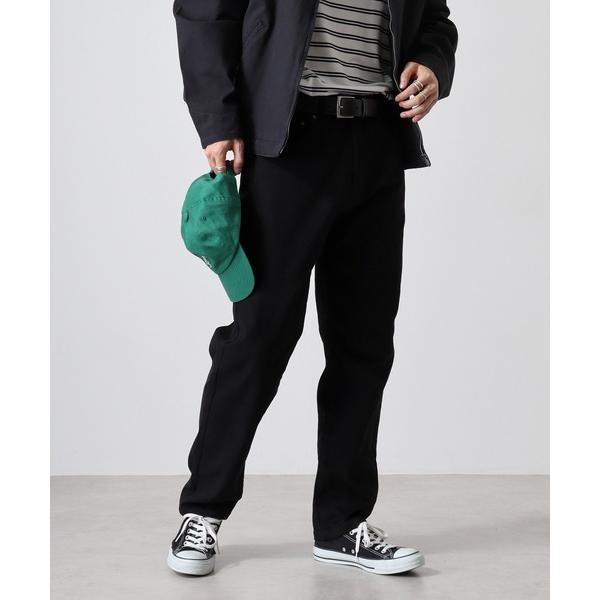 ジーンズ ワイドシルエット　ストレッチデニムパンツ メンズ