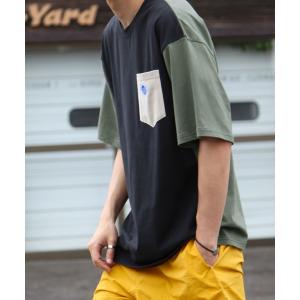 レディース tシャツ Tシャツ 「別注」「PEN FIELD」ピスネームワンポイント胸ポケットオーバーサイズ半袖Tシャツ